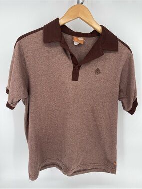 Ugly Shirt Early 2000’s Men’s Brown Polo Shirt Small